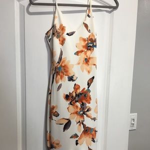 White floral dress